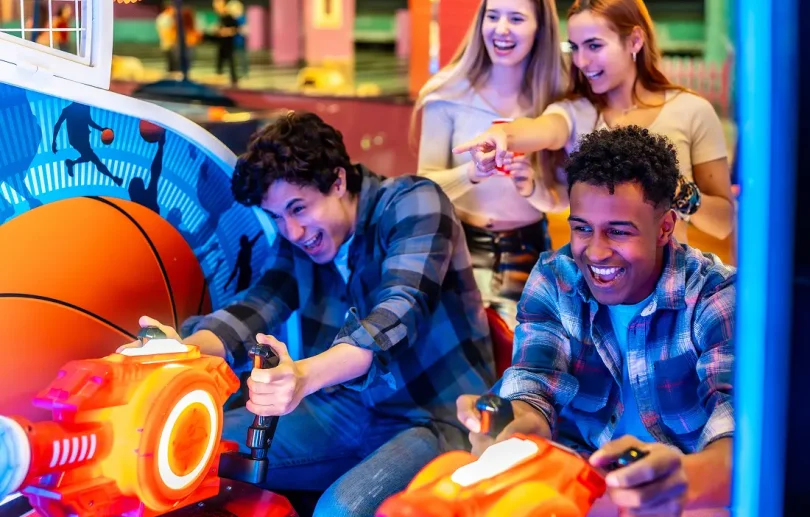 Arcade entertainment at NEON Mall